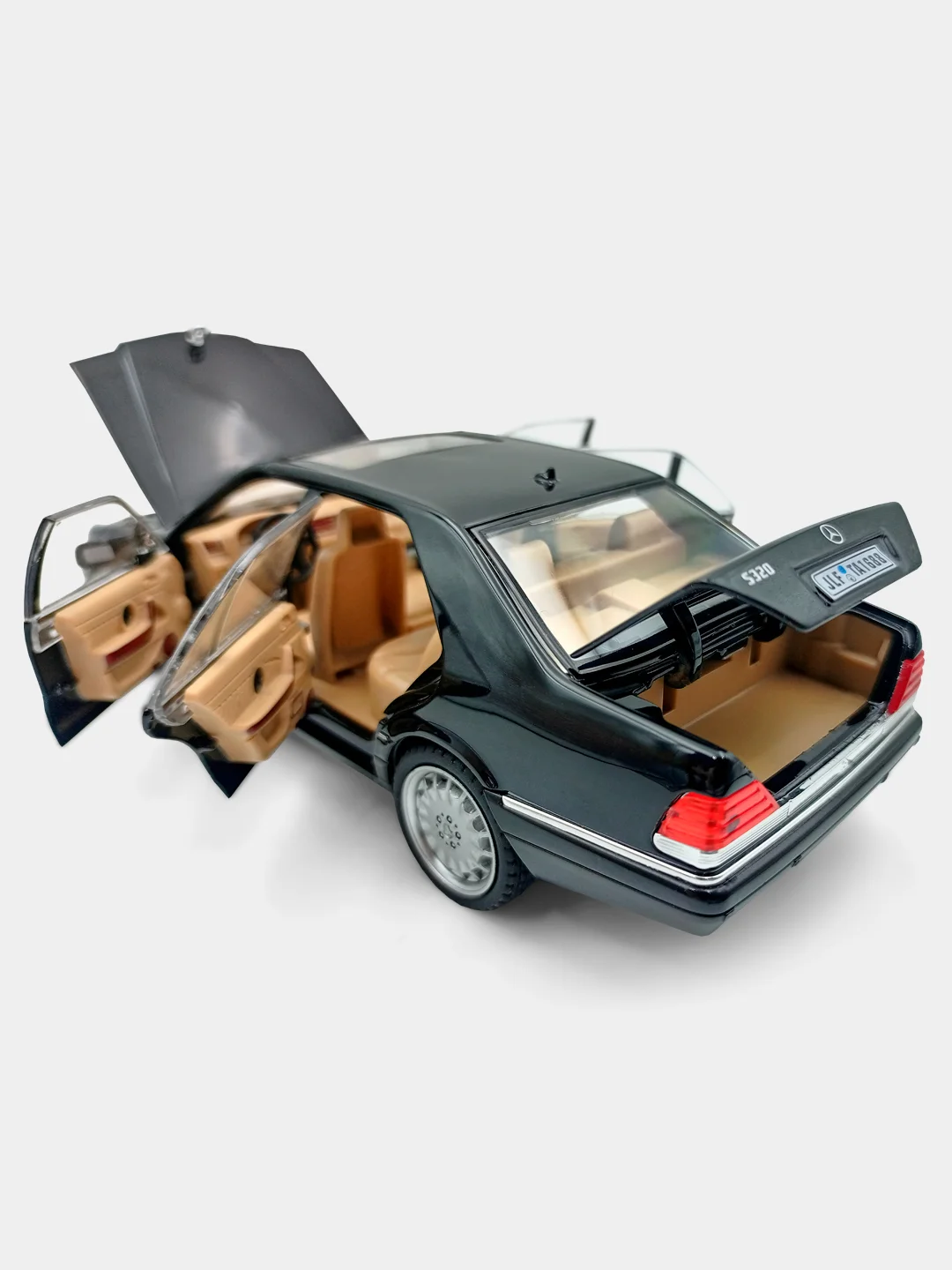 Черный масштабная металлическая модель авто 1:24 MERCEDES-BENZ W140