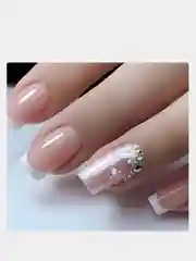 Накладные ногти для офиса, праздника с дизайном, 24 шт, клей в комплекте