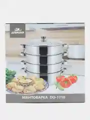 Мантоварка кастрюля пароварка Добрыня DO-1710 24см 3 сетки