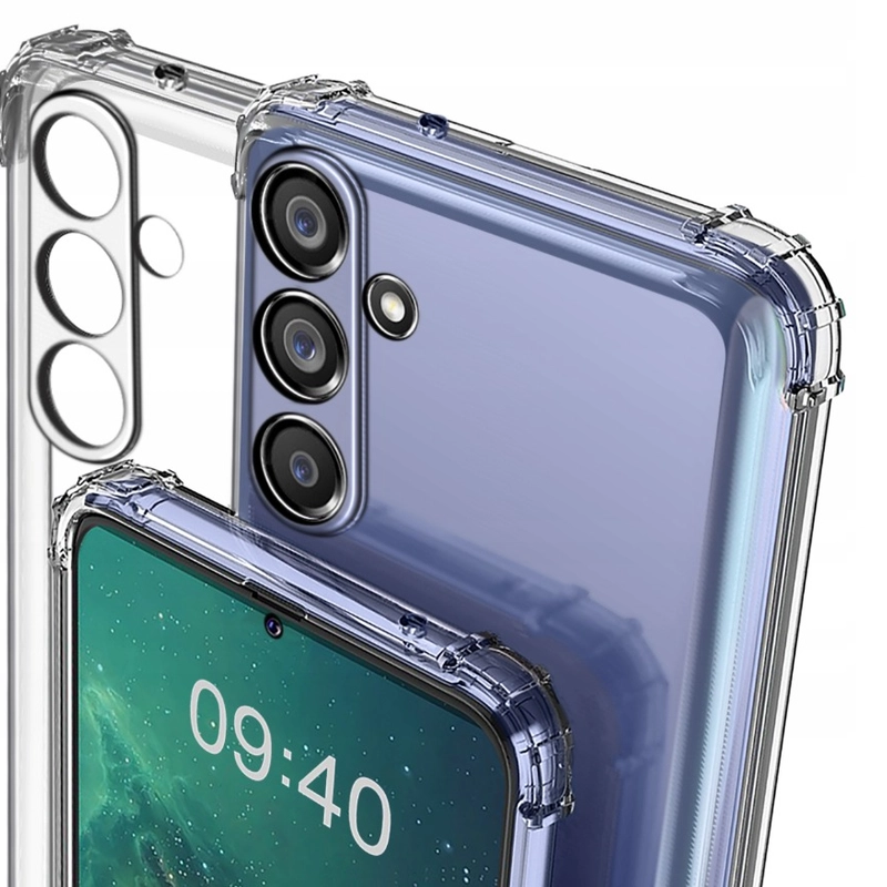 Чехол для Samsung Galaxy A54 5G, Самсунг А54, с усиленными углами, силиконовый, прозрачный