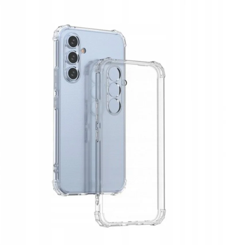 Чехол для Samsung Galaxy A54 5G, Самсунг А54, с усиленными углами, силиконовый, прозрачный