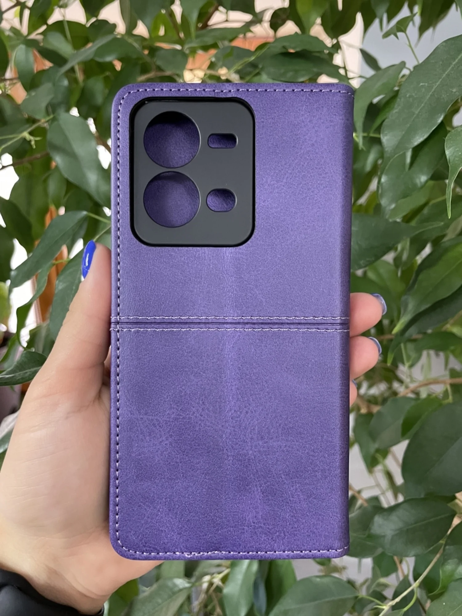 Фиолетовый чехол книжка elitcase для Vivo V25 5G и V25E / Виво В25 5G и В25Е