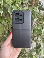 Черный чехол книжка elitcase для Vivo V25 5G и V25E / Виво В25 5G и В25Е