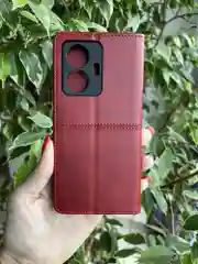 Красный чехол книжка elitcase для Vivo T1 4G / Виво Т1 4G