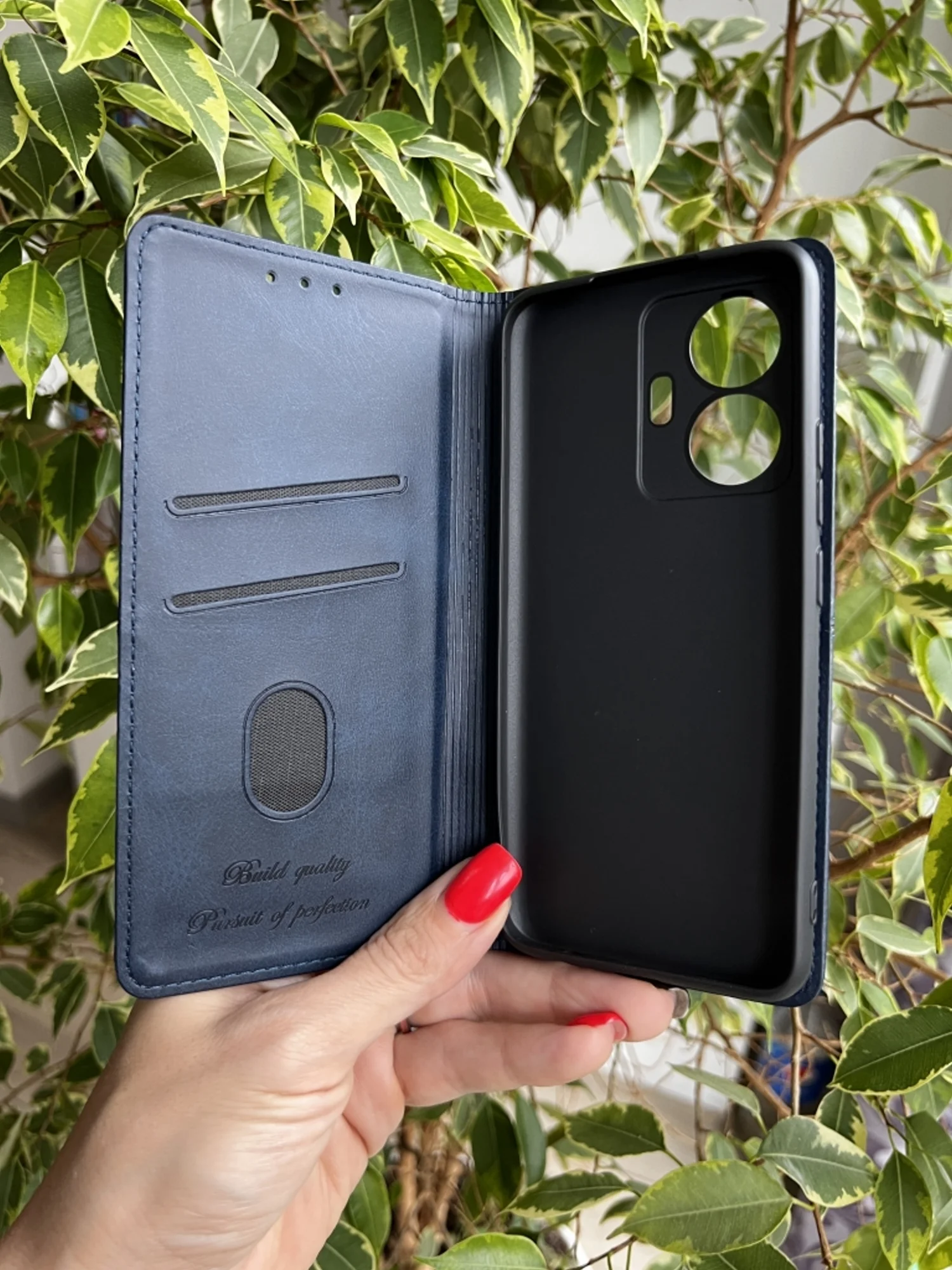 Синий чехол книжка elitcase для Vivo T1 4G / Виво Т1 4G