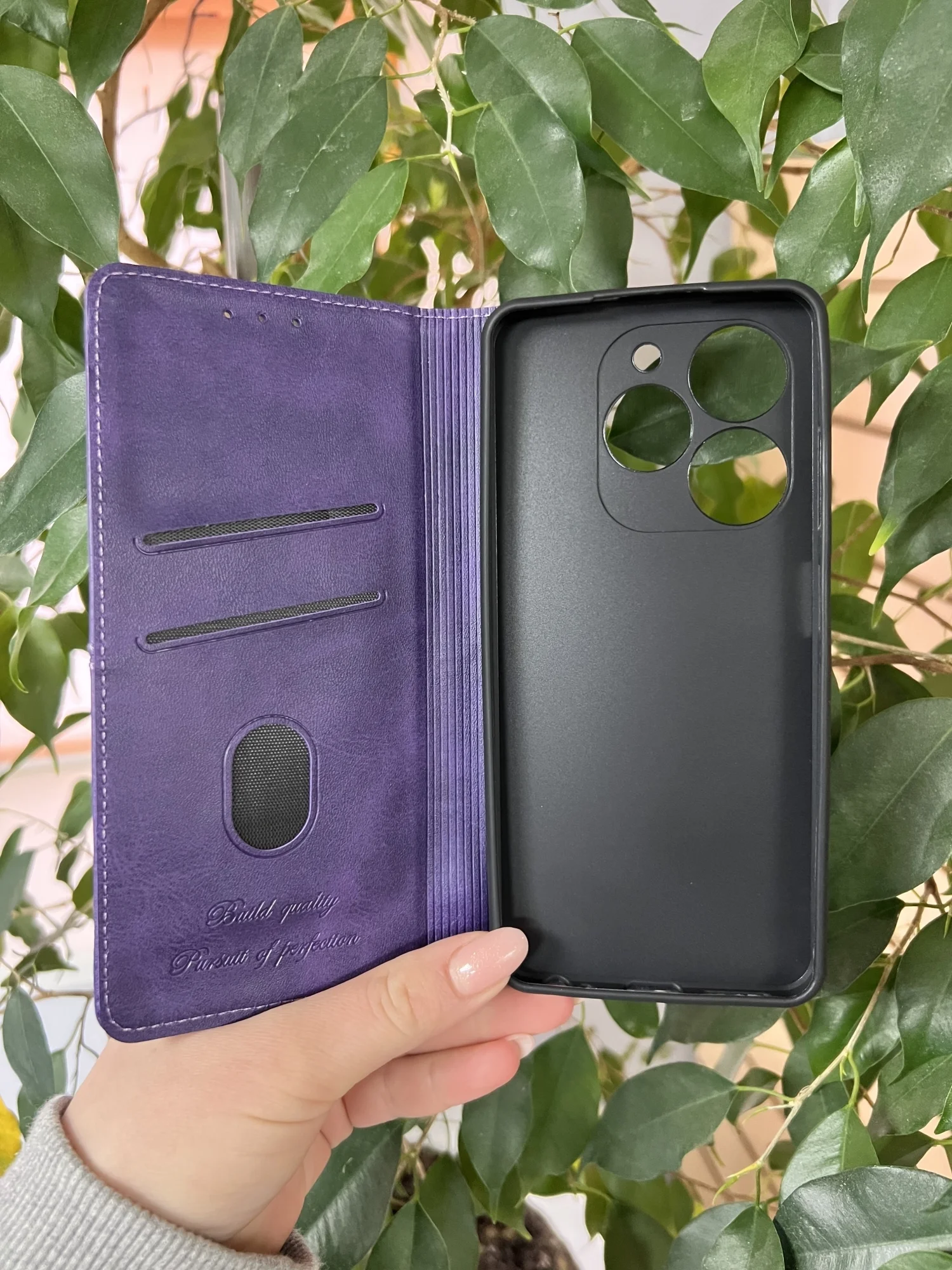 Фиолетовый чехол книжка elitcase для Tecno Spark GO 2024 и Spark 20 и Spark 20C и Pop 8