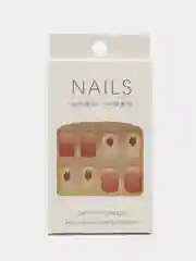 Накладные ногти с дизайном, 24 штуки, с клеем для ногтей