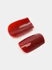 Бордовый накладные ногти с дизайном, 24 штуки, с клеем для ногтей