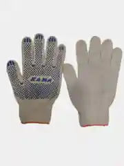 Белый перчатки рабочие хб, с ПВХ