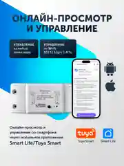 Умное реле, умный выключатель с Wi-Fi Tuya Smart с Яндекс Алисой, таймер