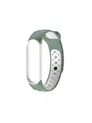 Оливковый ремешок для Xiaomi Mi Band 5 / 6 / 7 cиликоновый спортивный (Сяоми ми бенд))