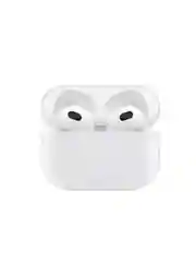 Белый чехол для  наушников Apple Airpods 3 аирподс силиконовый