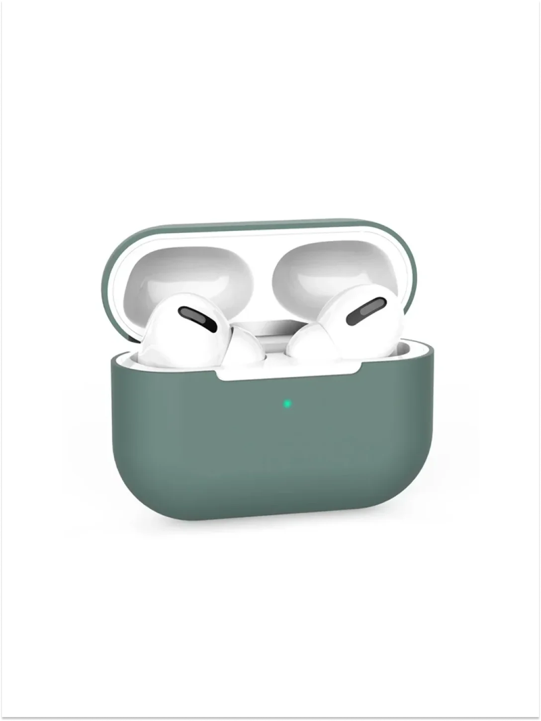 Лесной зеленый чехол для  наушников Apple Airpods 3 аирподс силиконовый