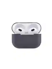 Серый чехол для  наушников Apple Airpods 3 аирподс силиконовый