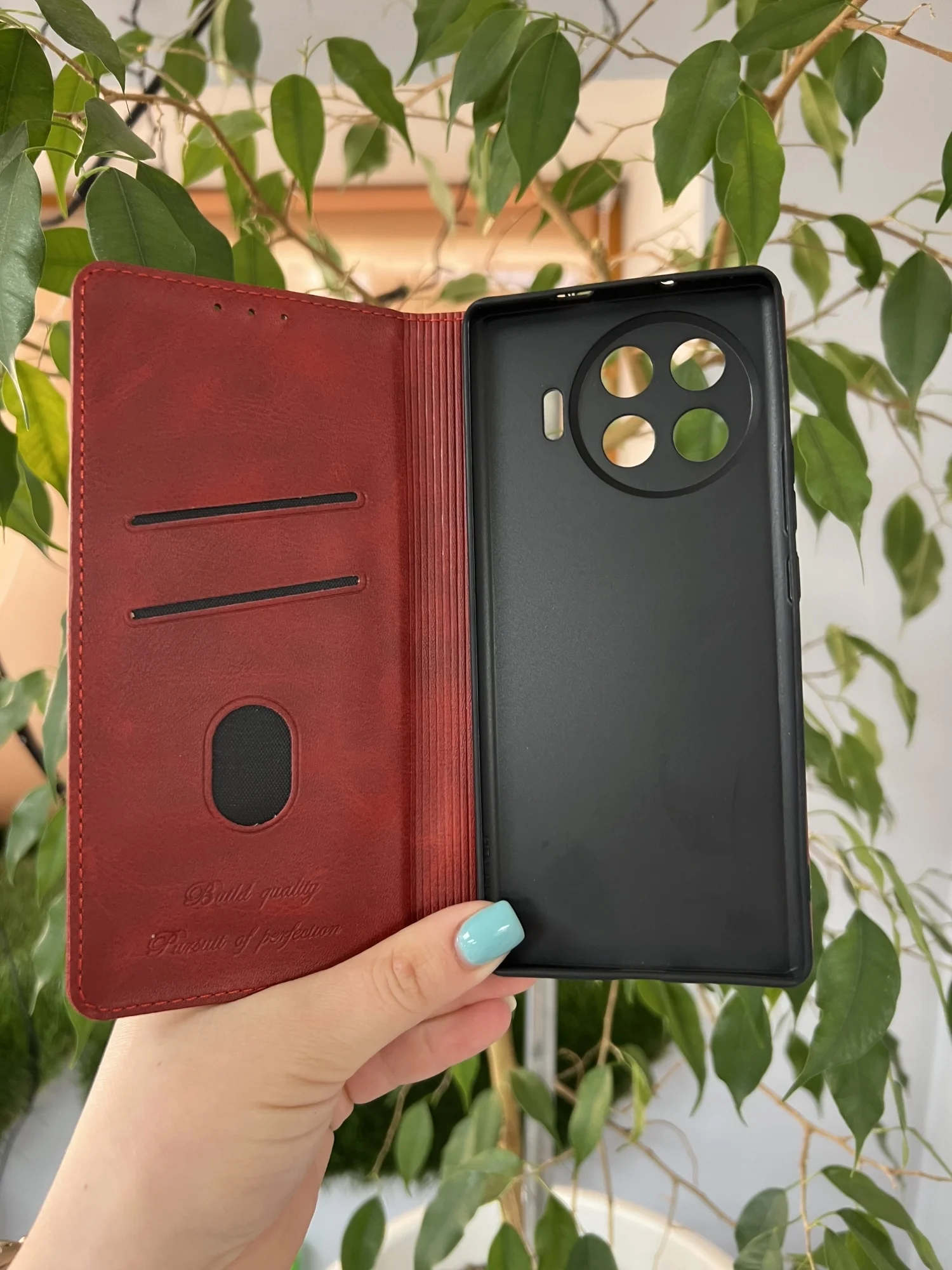 Красный чехол книжка elitcase для Tecno Spark 20 Pro Plus / Техно Спарк 20 Про +