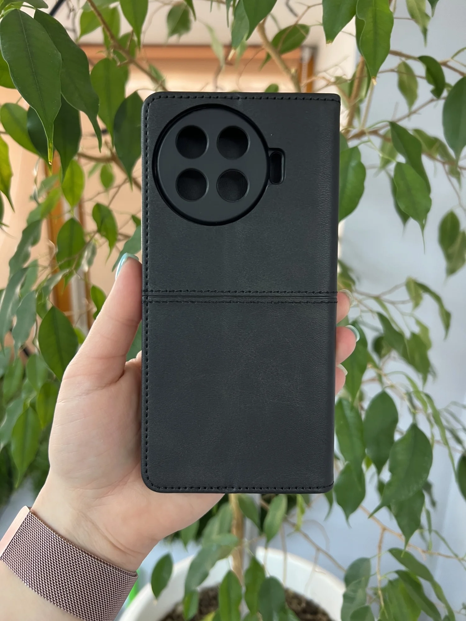 Черный чехол книжка elitcase для Tecno Spark 20 Pro Plus / Техно Спарк 20 Про +