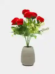Алый цветы искусственные букеты для декора розы