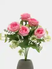 Розовый цветы искусственные букеты для декора розы