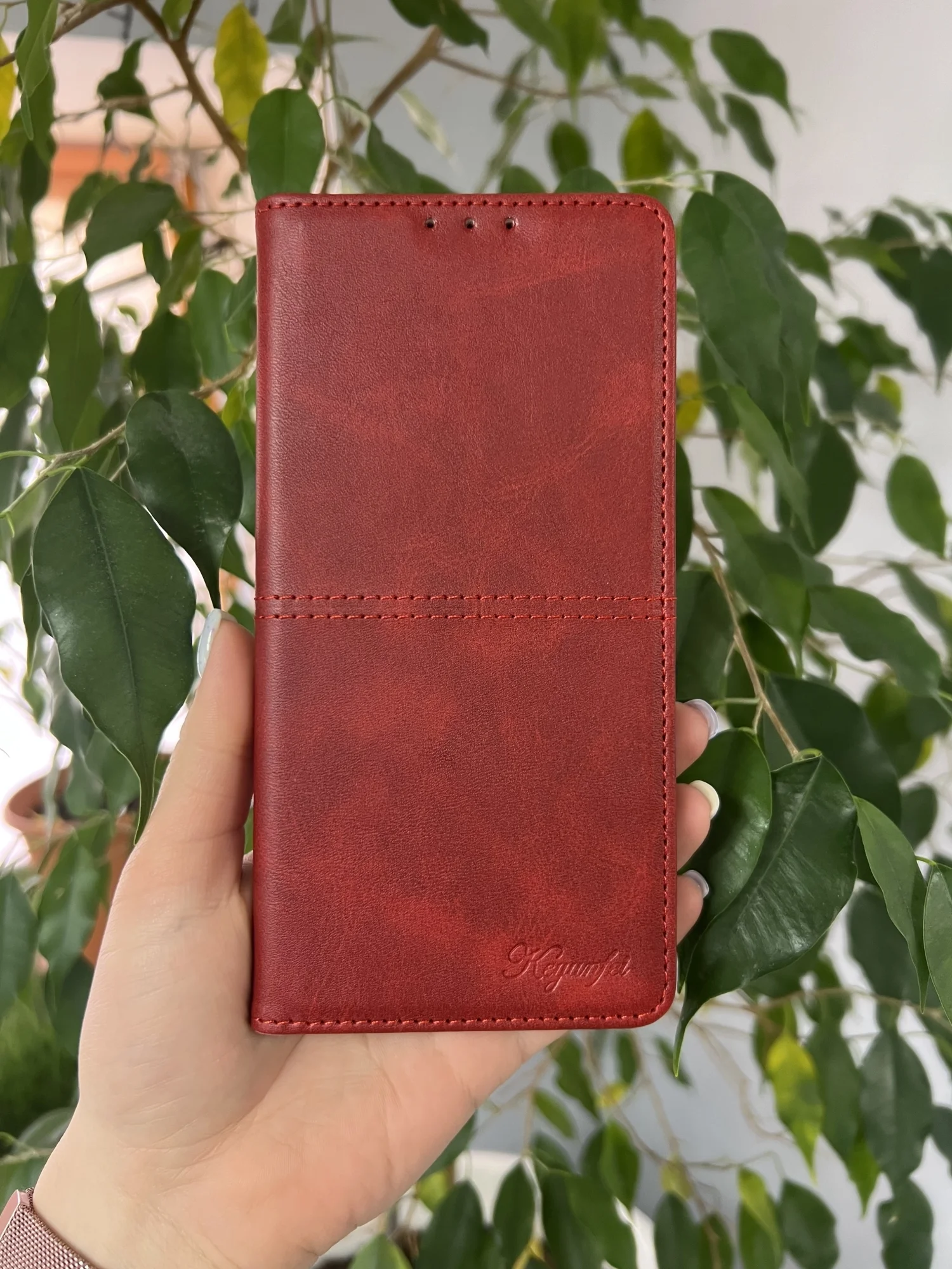 Красный чехол книжка elitcase для Tecno Spark 20 Pro / Техно Спарк 20 Про