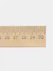 Набор 4 линейки деревянные (15 см, 20 см, 25 см, 30 см)