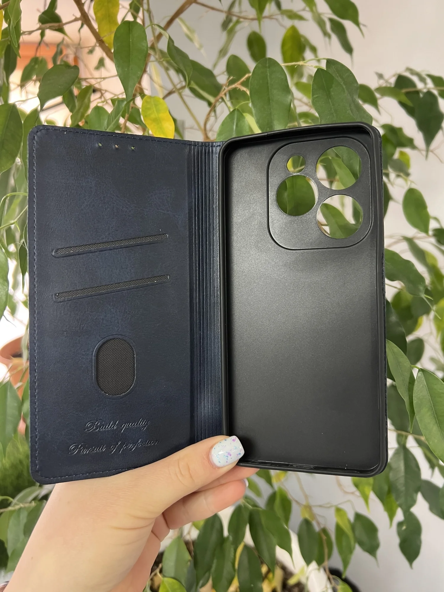 Синий чехол книжка elitcase для Tecno Spark 20 Pro / Техно Спарк 20 Про