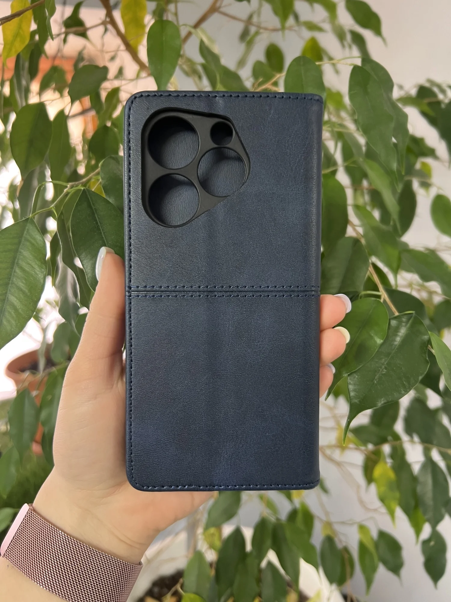 Синий чехол книжка elitcase для Tecno Spark 20 Pro / Техно Спарк 20 Про