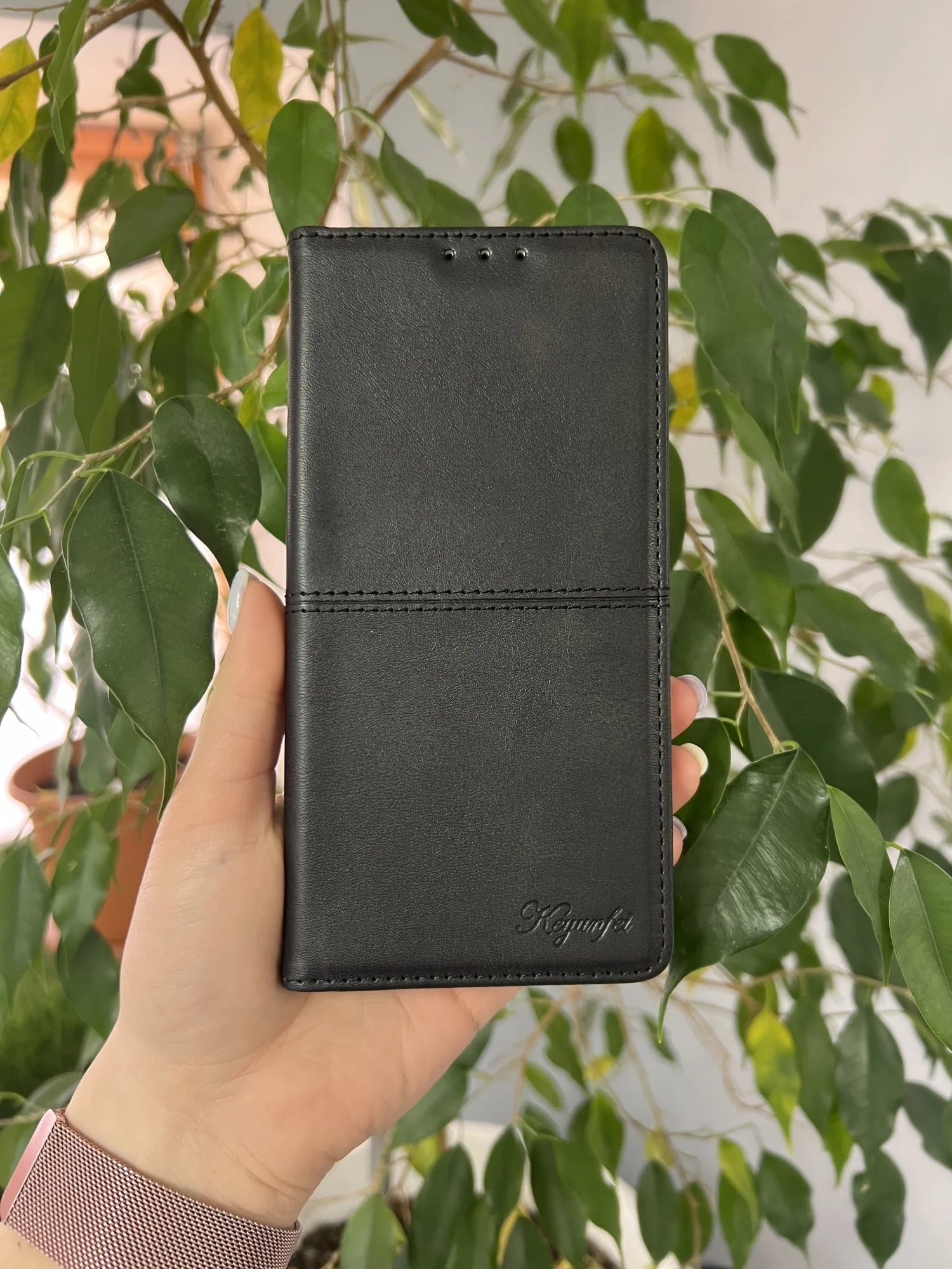 Черный чехол книжка elitcase для Tecno Spark 20 Pro / Техно Спарк 20 Про