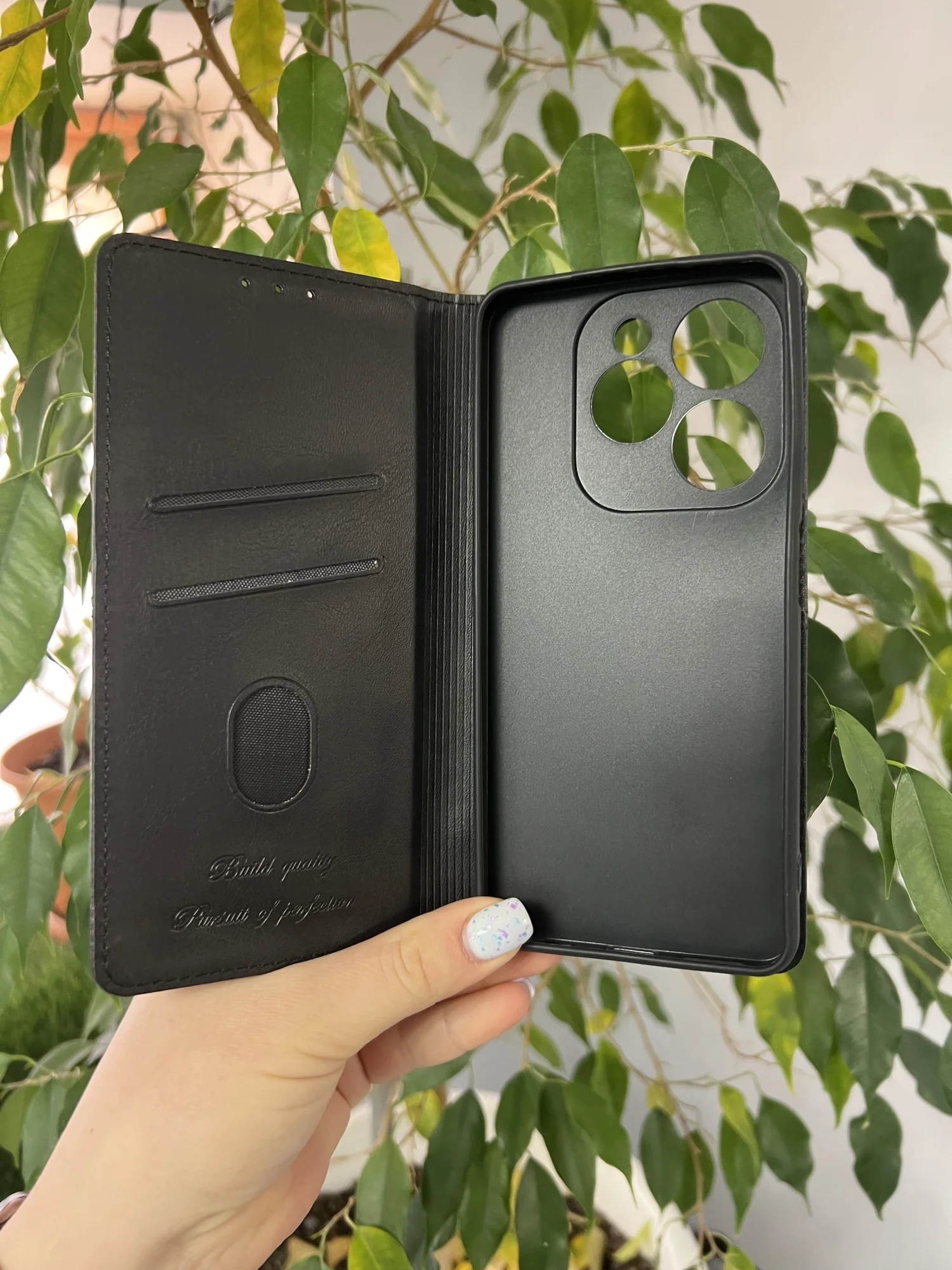 Черный чехол книжка elitcase для Tecno Spark 20 Pro / Техно Спарк 20 Про