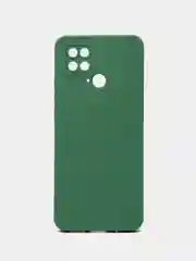 Зеленый чехол для Xiaomi Poco C40 (Поко C40) противоударный, с защитой камеры