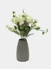 Белый цветы искусственные букеты для декора пионы, розы