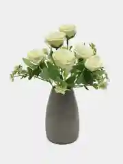 Белый цветы искусственные букеты для декора розы