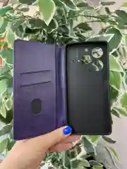 Фиолетовый чехол книжка elitcase для Tecno Pova 6 и Pova 6 Pro / Техно Пова 6 и Пова 6 Про