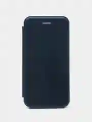 Темно-синий чехол-книжка для iPhone 7, iPhone 8, экокожа