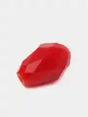 Вишнёвый бусины стеклянные, форма  капли