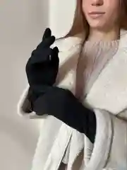 Угольный перчатки женские, сенсорные, утепленные