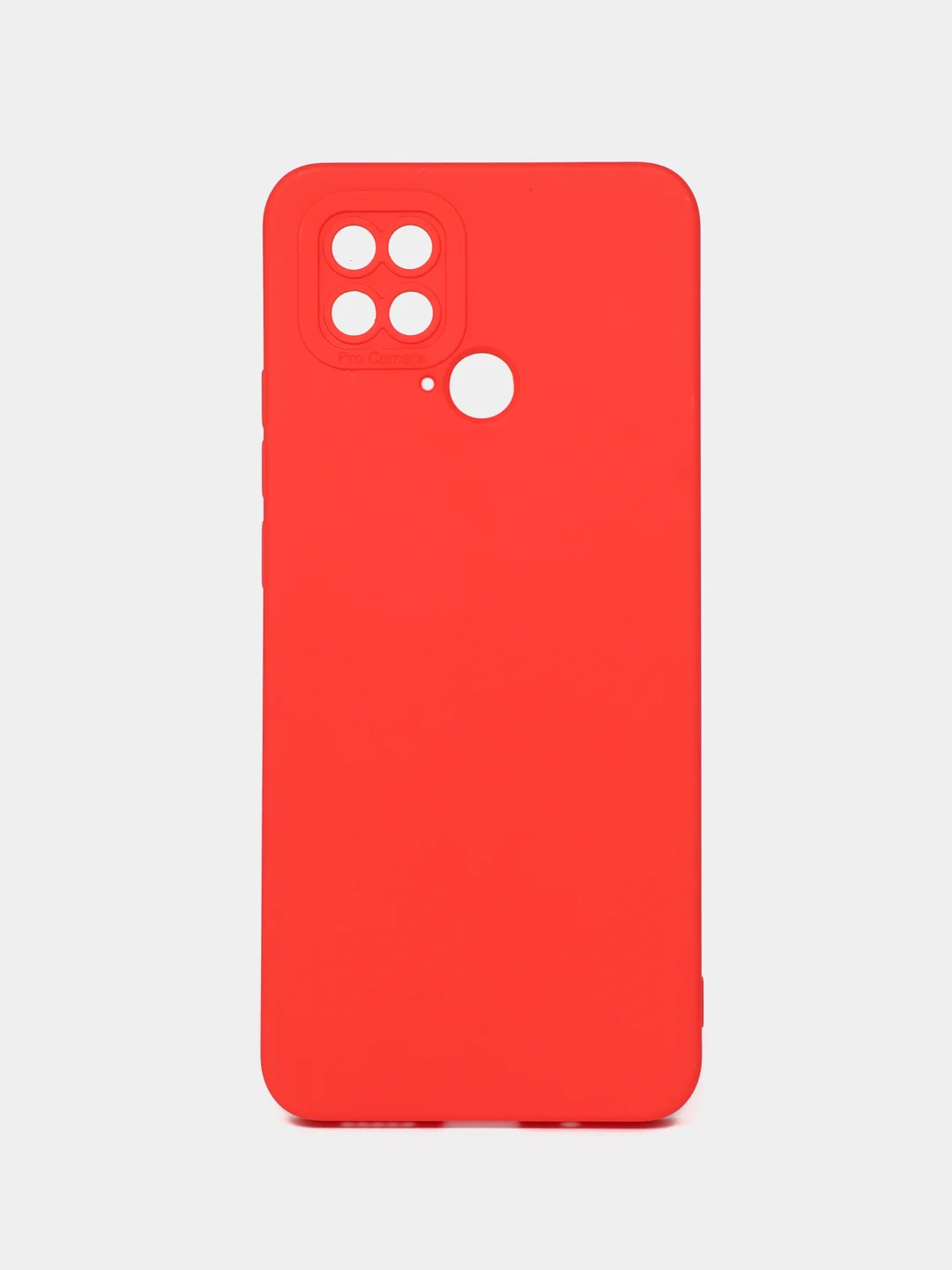 Красный чехол для Xiaomi Poco C40 (Поко C40) противоударный, с защитой камеры