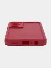 Бордовый чехол для Realme C65 4G (Реалми С65 4 Джи), противоударный, с бортиками
