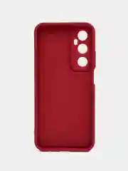 Бордовый чехол для Realme C65 4G (Реалми С65 4 Джи), противоударный, с бортиками