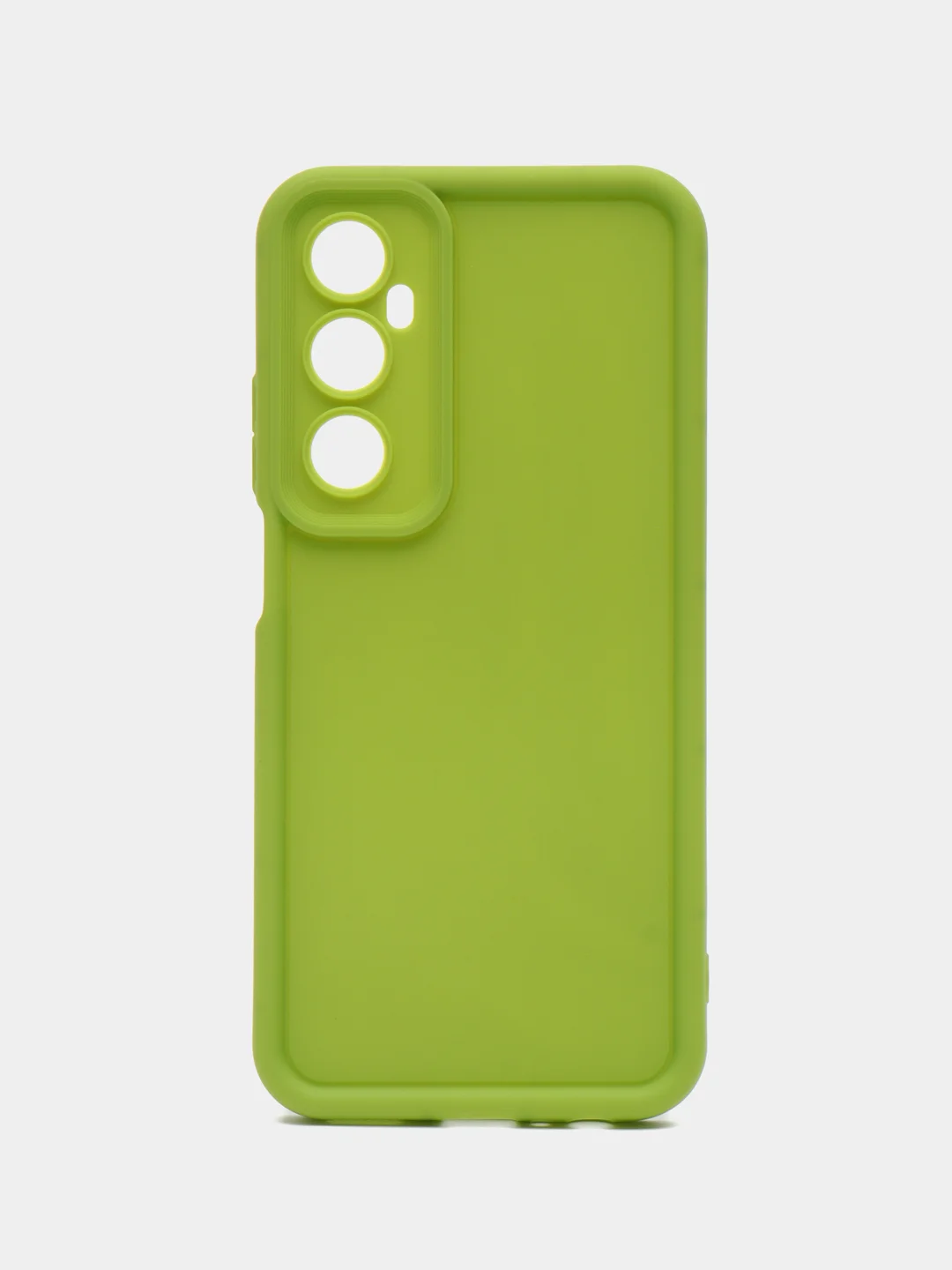 Зеленый чехол для Realme C65 4G (Реалми С65 4 Джи), противоударный, с бортиками
