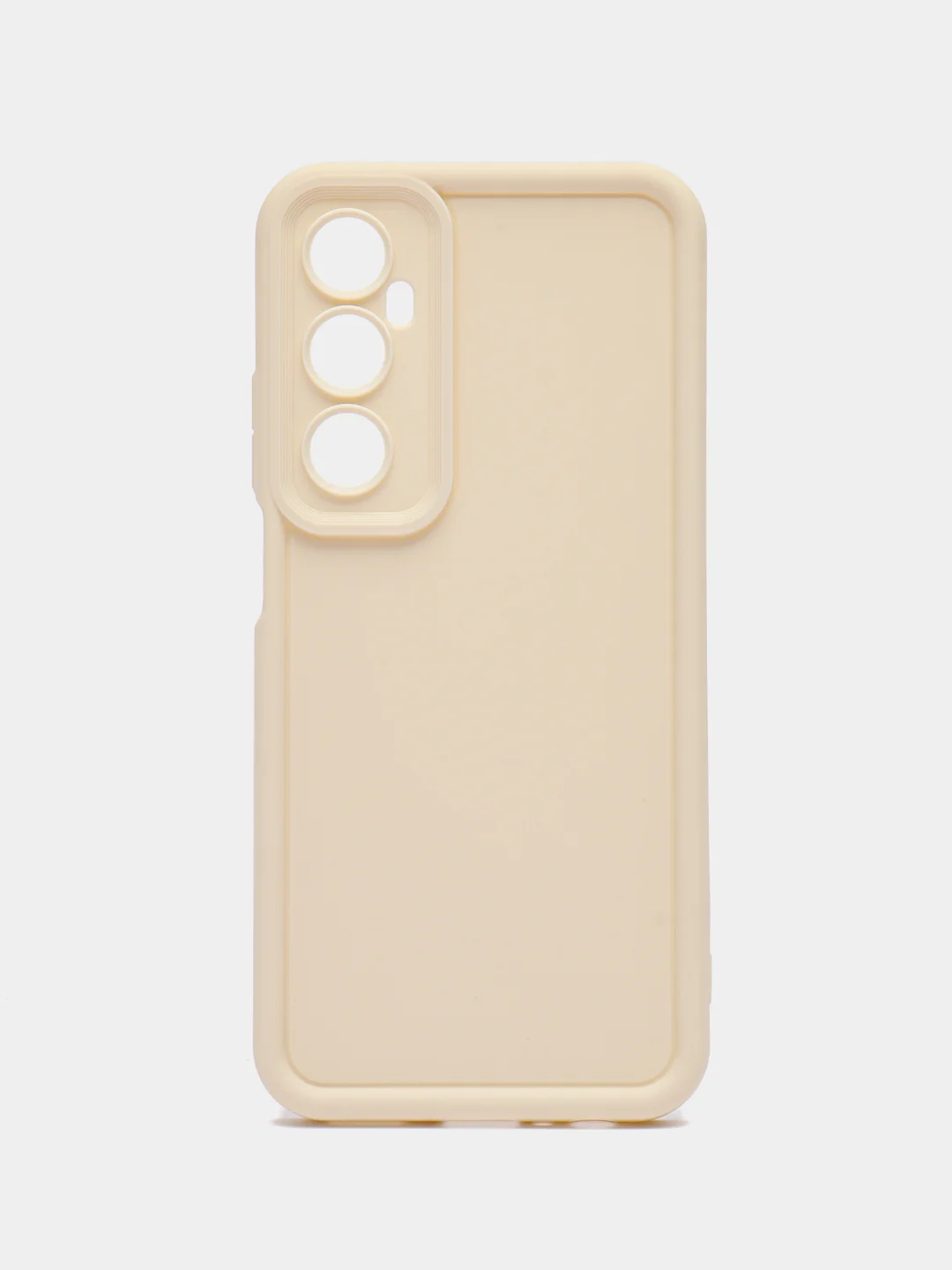Молочный чехол для Realme C65 4G (Реалми С65 4 Джи), противоударный, с бортиками