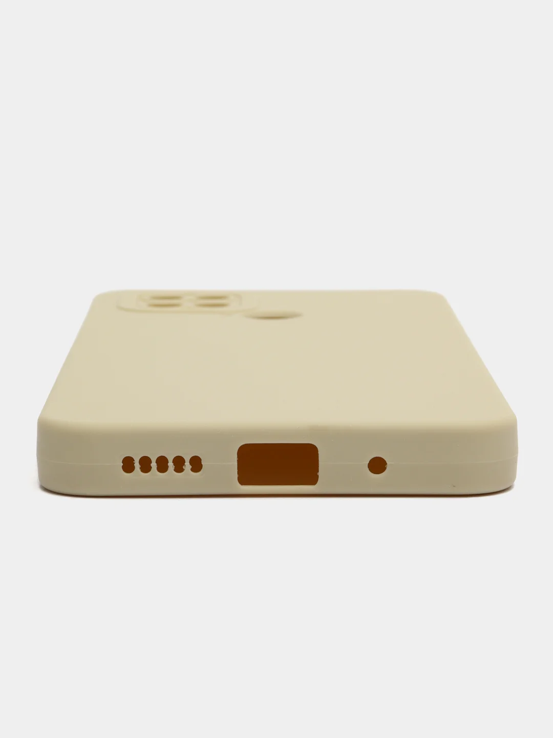 Молочный чехол для Xiaomi Poco C40 (Поко C40) противоударный, с защитой камеры