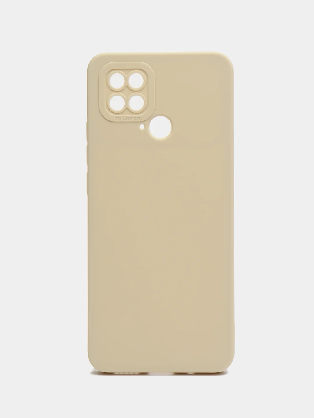 Молочный чехол для Xiaomi Poco C40 (Поко C40) противоударный, с защитой камеры
