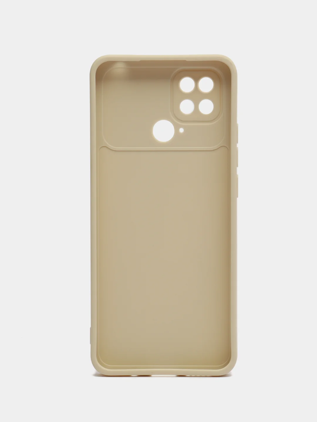 Молочный чехол для Xiaomi Poco C40 (Поко C40) противоударный, с защитой камеры