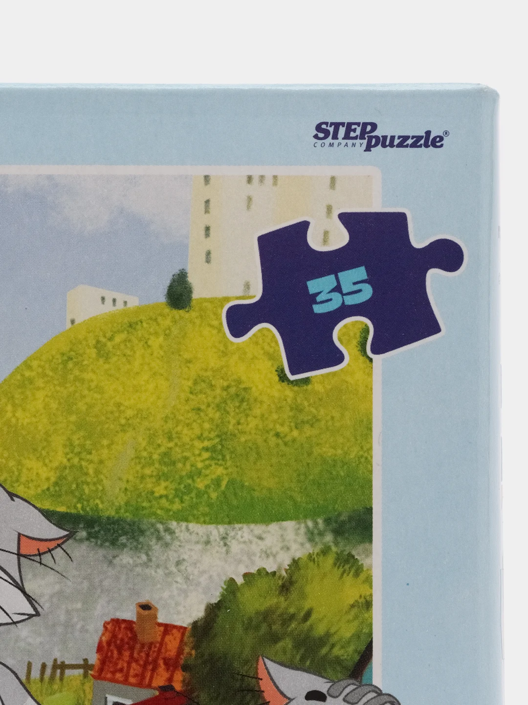 Лазурный детский макси-пазл, 35 деталей, "Step Puzzle", 330 х 230 мм