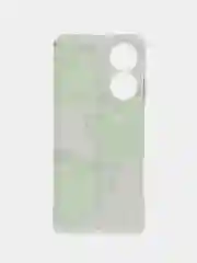 Лавандовый силиконовый чехол на Oppo A60 / Оппо А60 прозрачный, с рисунком, защита камеры