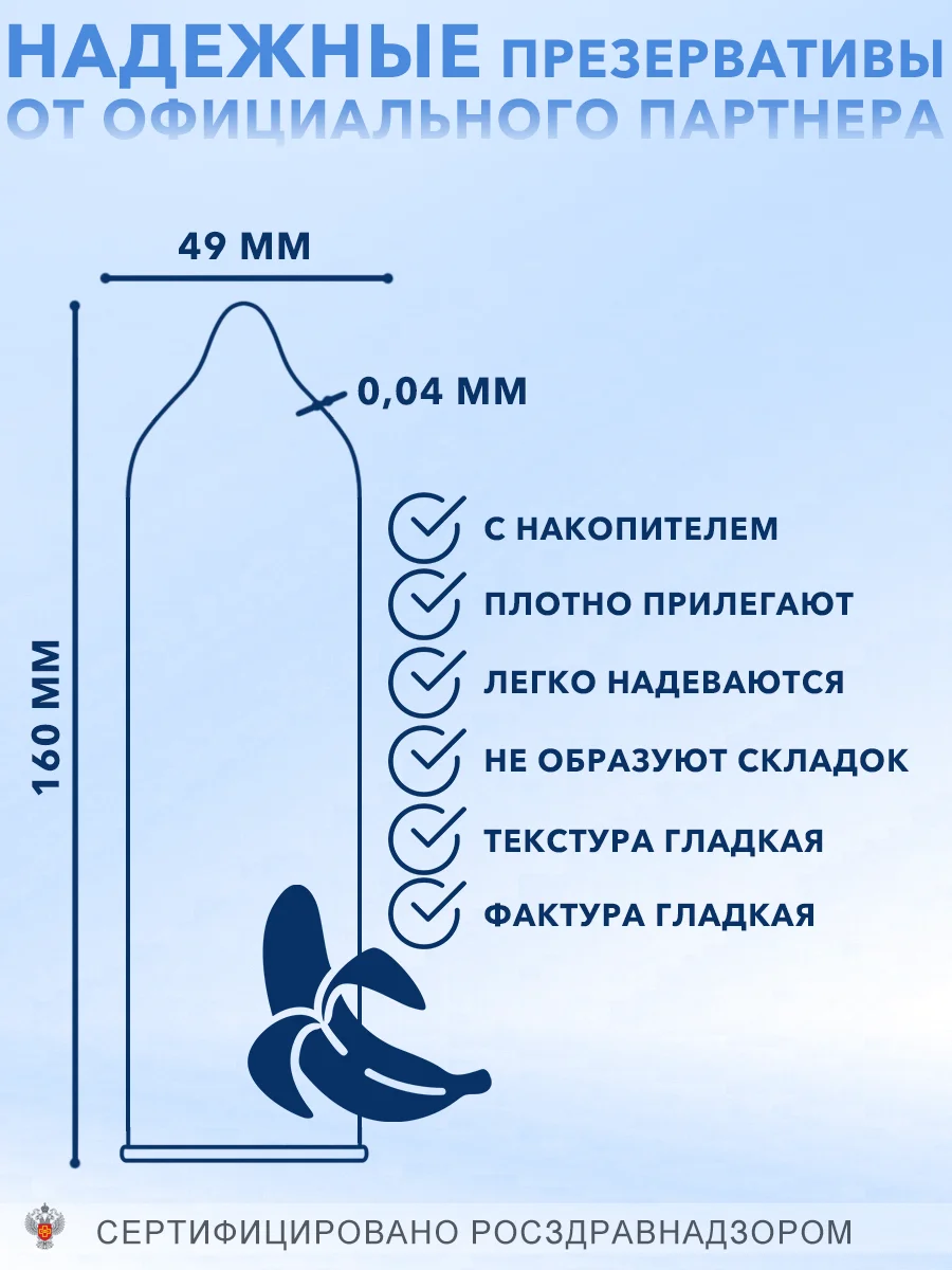 Презервативы ELASUN, ароматизированные, со вкусом банана, 18+, 10 шт