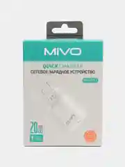 Белый сетевое зарядное устройство Mivo MP-325T