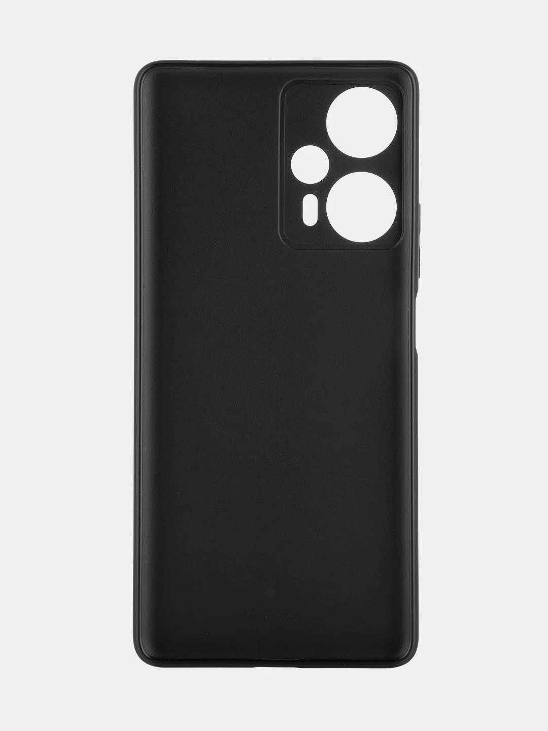 Черный чехол для Xiaomi Poco F5, Redmi Note 12 Turbo силиконовый BROSCORP матовый с защитой камер