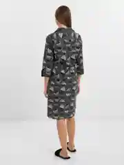 Бежевый халат рубашка для дома LILIANS