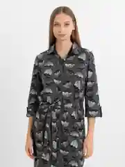 Бежевый халат рубашка для дома LILIANS